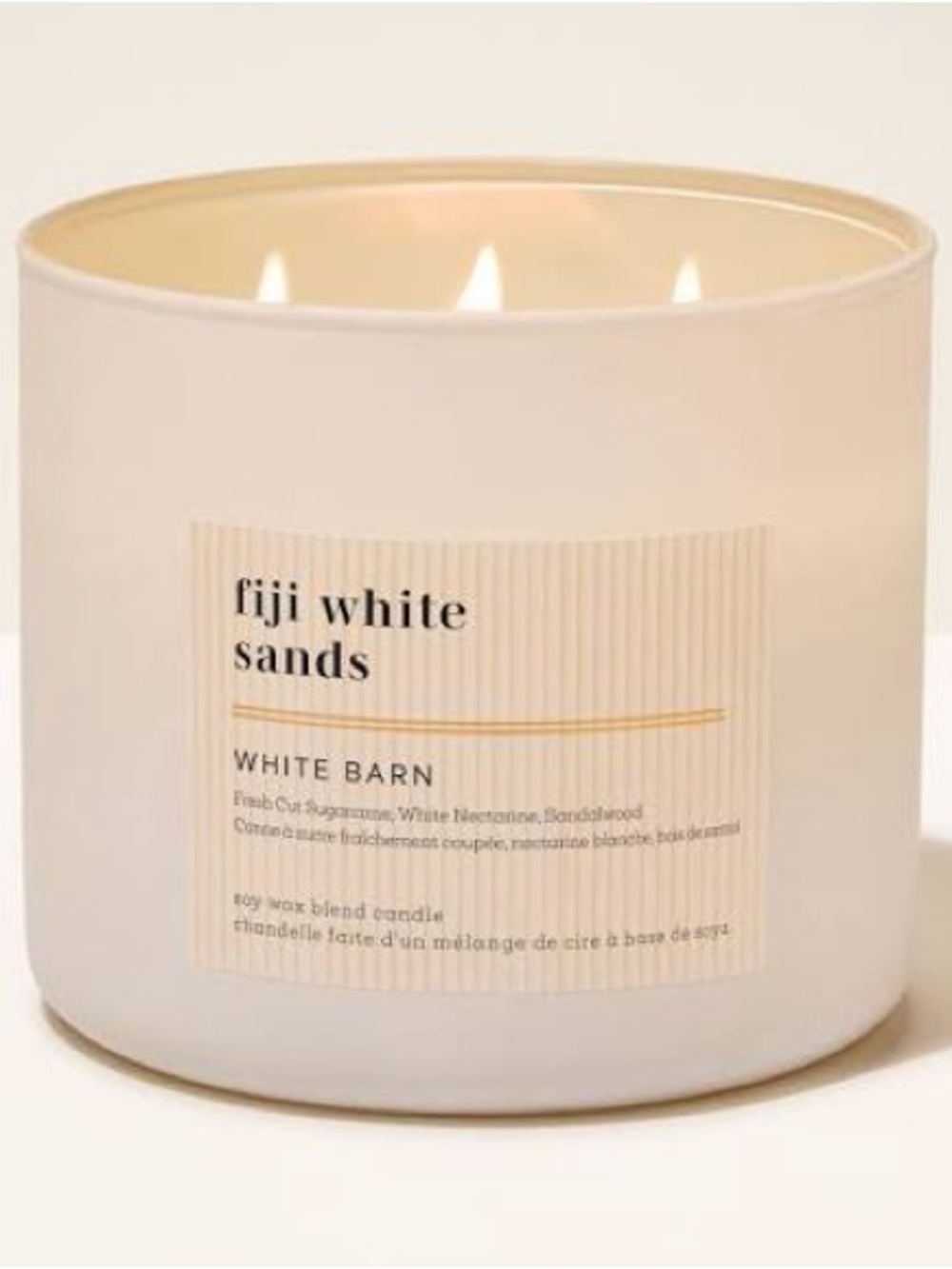 BRAND 🆕 WHITE BARN - Fiji White Sands 3-Wick Scented Candle 🌴 🥥